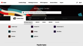 What Helpx.adobe.com website looked like in 2019 (5 years ago)