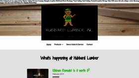 What Hubbardlumberinc.com website looked like in 2019 (5 years ago)