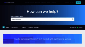 What Help.campaignmonitor.com website looked like in 2019 (5 years ago)