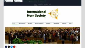 What Hornsociety.org website looked like in 2019 (5 years ago)