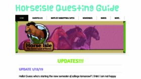 What Horseislequestingguide.weebly.com website looked like in 2019 (5 years ago)