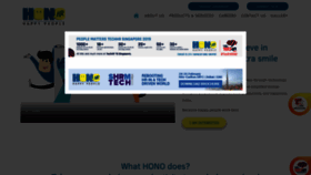 What Honohr.com website looked like in 2019 (5 years ago)