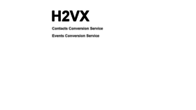 What H2vx.com website looked like in 2019 (5 years ago)