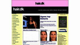 What Hair.dk website looked like in 2019 (5 years ago)