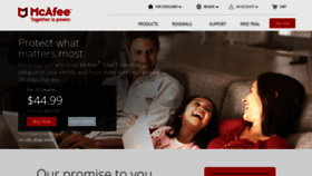 What Homeweb.mcafee.com website looked like in 2019 (5 years ago)