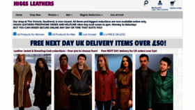 What Higgsleathers.co.uk website looked like in 2019 (5 years ago)