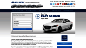 What Hyundaipartsdepartment.com website looked like in 2019 (5 years ago)