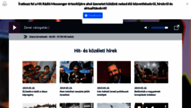 What Hitradio.hu website looked like in 2019 (5 years ago)