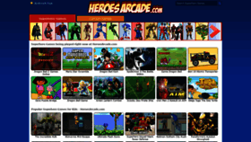 What Heroesarcade.com website looked like in 2019 (5 years ago)