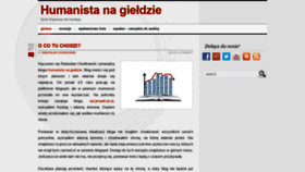 What Humanistanagieldzie.pl website looked like in 2019 (5 years ago)