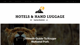 What Hotelsandhandluggage.com website looked like in 2019 (5 years ago)
