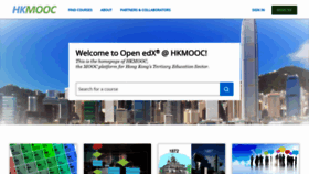 What Hkmooc.hk website looked like in 2019 (5 years ago)