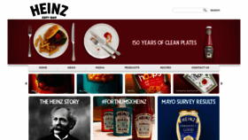 What Heinz.co.uk website looked like in 2019 (5 years ago)