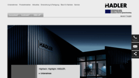 What Hadler-gmbh.de website looked like in 2019 (5 years ago)