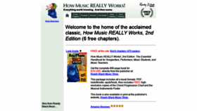 What Howmusicreallyworks.com website looked like in 2019 (5 years ago)