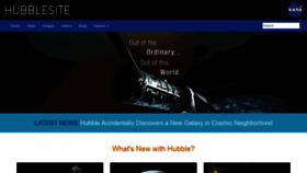 What Hubblesite.org website looked like in 2019 (5 years ago)
