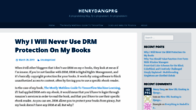 What Henrydangprg.com website looked like in 2019 (5 years ago)