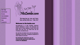 What His-lambs.com website looked like in 2019 (5 years ago)