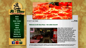What Hiclasspizza.com website looked like in 2019 (5 years ago)