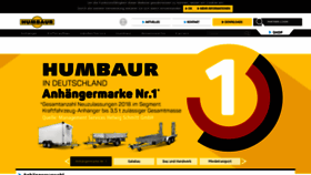 What Humbaur.com website looked like in 2019 (5 years ago)