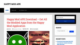 What Happymodapk.com website looked like in 2019 (5 years ago)