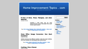 What Homeimprovementtopics.com website looked like in 2019 (5 years ago)