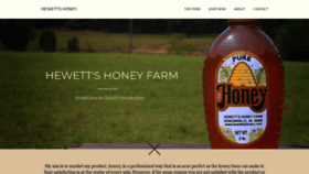 What Hewettshoney.com website looked like in 2019 (5 years ago)