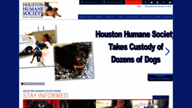 What Houstonhumane.org website looked like in 2019 (5 years ago)