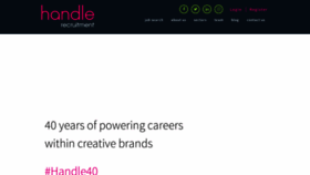 What Handle.co.uk website looked like in 2019 (5 years ago)