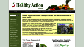 What Healthyaction.com.au website looked like in 2019 (5 years ago)