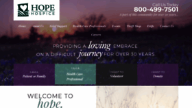 What Hopehospice.net website looked like in 2019 (5 years ago)