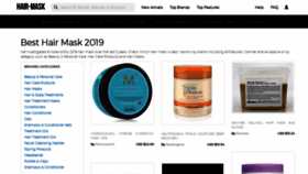 What Hair-mask.org website looked like in 2019 (5 years ago)