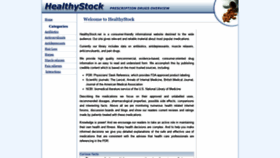 What Healthystock.net website looked like in 2019 (5 years ago)
