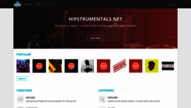 What Hipstrumentals.net website looked like in 2019 (7 years ago)