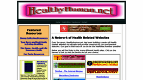 What Healthyhuman.net website looked like in 2019 (4 years ago)