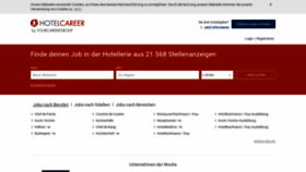 What Hotelcareer.at website looked like in 2019 (4 years ago)