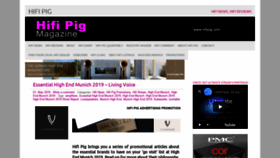 What Hifipig.com website looked like in 2019 (5 years ago)