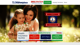 What Healthcaremarketplace.com website looked like in 2019 (5 years ago)