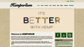 What Hemporium.com website looked like in 2019 (5 years ago)