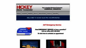 What Hickeyelectricinc.com website looked like in 2019 (5 years ago)