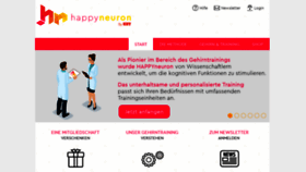 What Happyneuron.de website looked like in 2019 (5 years ago)