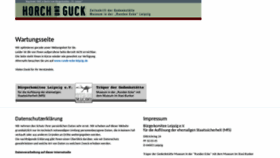 What Horch-und-guck.info website looked like in 2019 (5 years ago)
