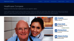 What Healthcarecomps.com website looked like in 2019 (4 years ago)