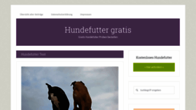 What Hunde-futter-gratis.de website looked like in 2019 (4 years ago)