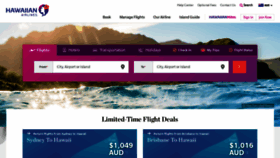 What Hawaiianairlines.com.au website looked like in 2019 (4 years ago)