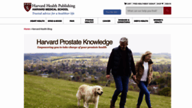 What Harvardprostateknowledge.org website looked like in 2019 (4 years ago)