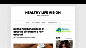 What Healthylifevision.com website looked like in 2019 (4 years ago)