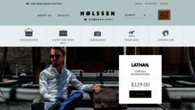 What Holssen.com website looked like in 2019 (4 years ago)