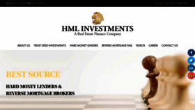 What Hmlinvestments.com website looked like in 2019 (4 years ago)