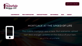 What Homesalemortgage.com website looked like in 2019 (4 years ago)